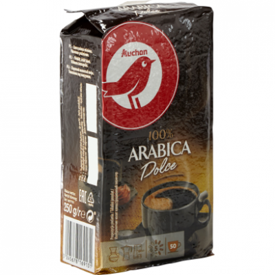 Auchan Kedvenc Őrölt kávé Mild 100% Arabica Dolce 250 g