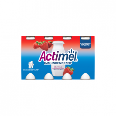 Danone Actimel zsírszegény élőflórás eperízű joghurtital 8 x 100 g (800 g)