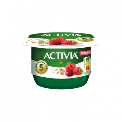 Danone Activia élőflórás gabonás-piros gyümölcsös joghurt 125 g