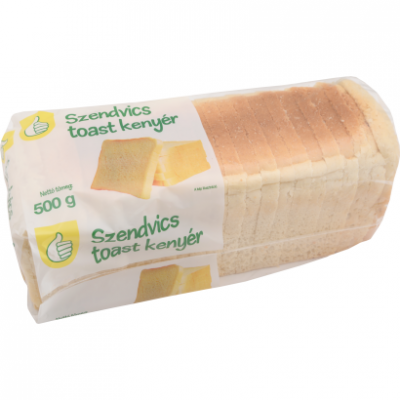 Auchan Tipp Szendvics toast kenyér 500 g
