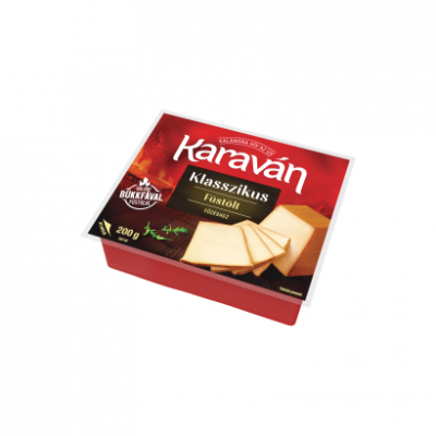 Karaván Klasszikus füstölt, zsíros sajt 200 g