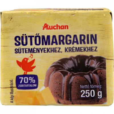 Auchan Kedvenc Sütőmargarin süteményekhez, krémekhez, 70% 250 g