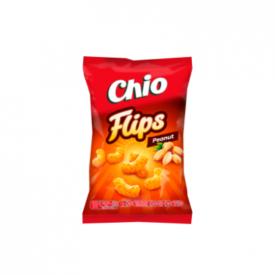 Chio Flips kukorica-földimogyoró ízű snack 100 g