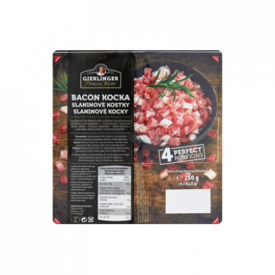 Gierlinger bacon kocka 4 x 62,5 g (250 g)