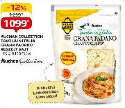 Auchan collection tavola in italia grana padano reszelt sajt