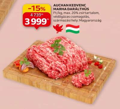 Auchan kedvenc marha darálthús