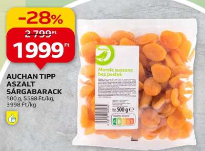 Auchan tipp Aszalt sárgabarack