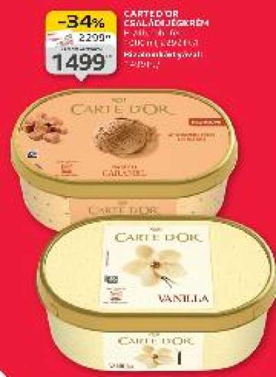 Carte dor Családi jégkrém