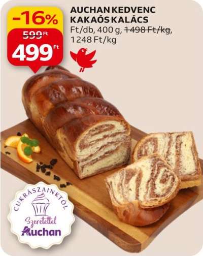 Auchan kedvenc Kakaós kalács