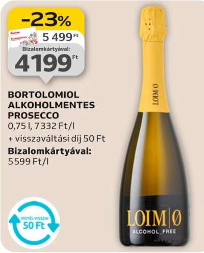 Bortolomiol alkoholmentes prosecco