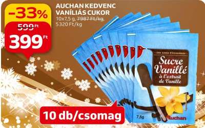 Auchan kedvenc Vaníliás cukor