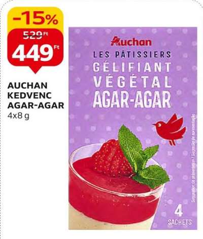 Auchan kedvenc agar-agar