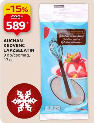 Auchan kedvenc lapzselatin