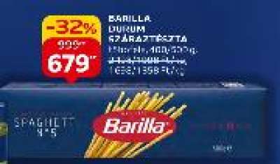 Barilla Durum száraz tészta