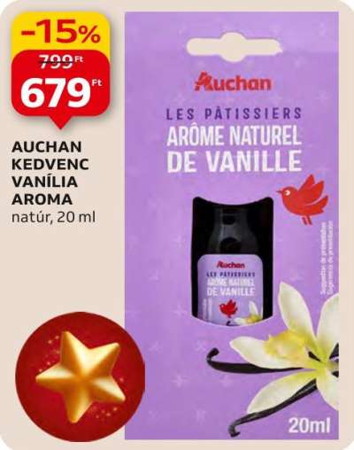 Auchan kedvenc vanília aroma