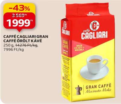 Caffè cagliari Gran caffè őrölt kávé