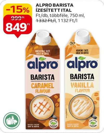 alpro barista ízesített ital