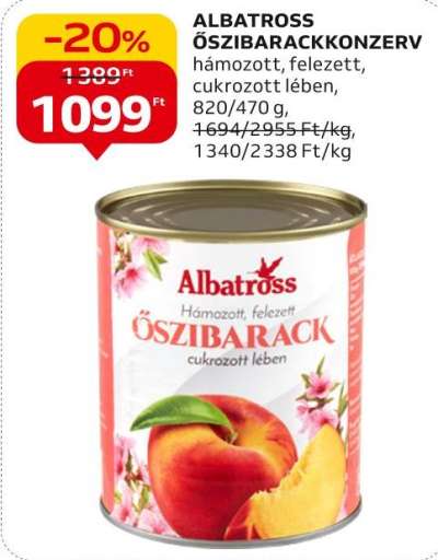 Albatross Őszibarackkonzerv