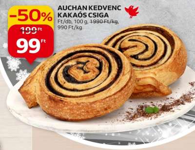 Auchan kedvenc Kakaós csiga