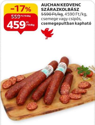 Auchan kedvenc szárazkolbász