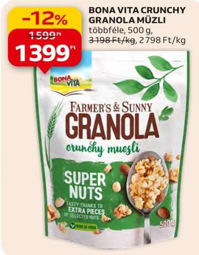 Bona vita Crunchy granola müzli