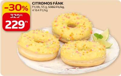 Citromos fánk