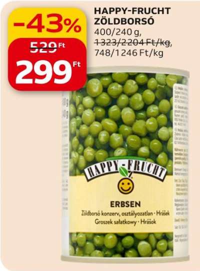Happy-frucht Zöldborsó