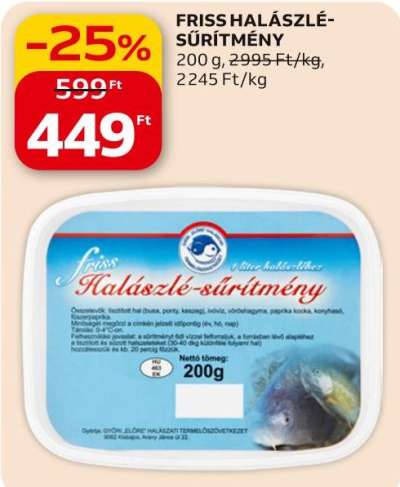 Friss halászlé-sűrítmény