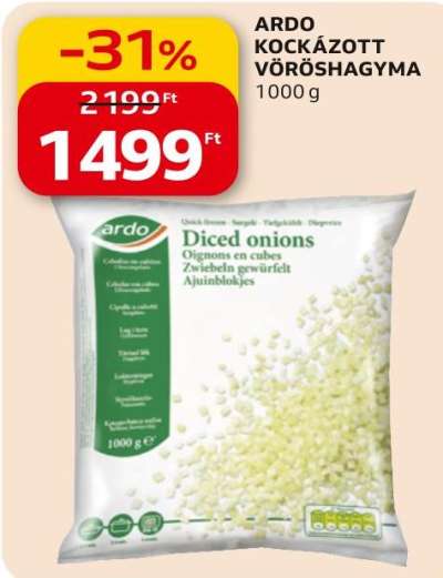 Ardo Kockázott vöröshagyma