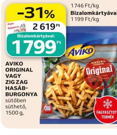 AVIKO ORIGINAL VAGY ZIG ZAG HASÁBBURGONYA