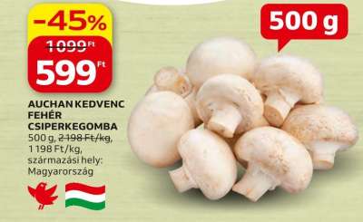 Auchan AUCHAN KEDVENC FEHÉR CSIPERKEGOMBA