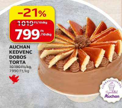 AUCHAN KEDVENC DOBOS TORTA