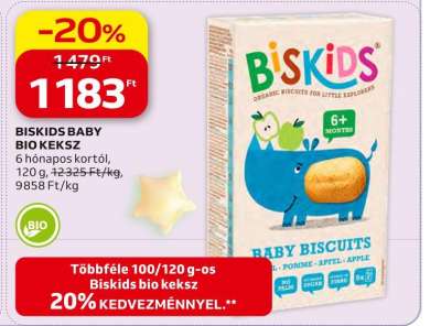Biskids BISKIDS BABY BIO KEKSZ