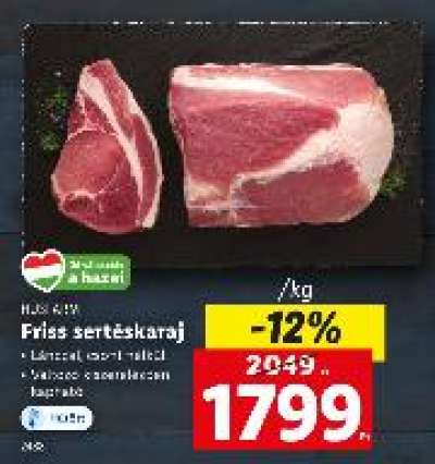 HÚSFARM Friss sertéskaraj