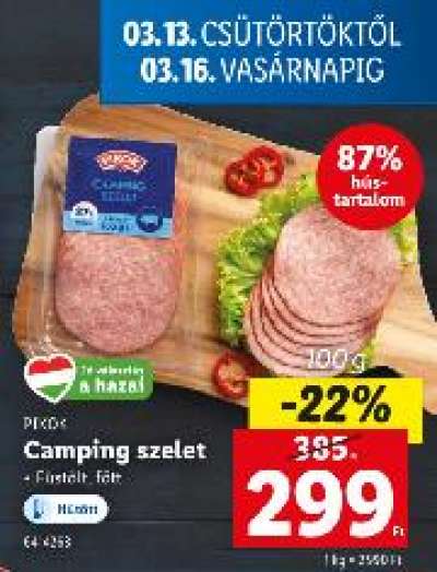 PIKOK Camping szelet