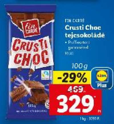 FIN CARRÉ Crusti Choc tejcsokoládé