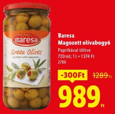 Baresa Magozott olívabogyó