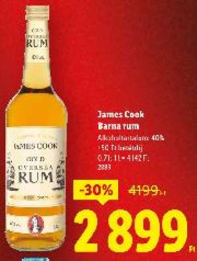 James Cook Barna rum