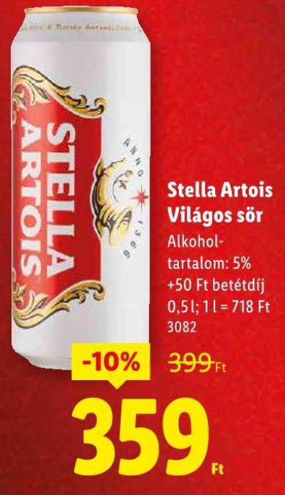 Stella Artois Világos sör