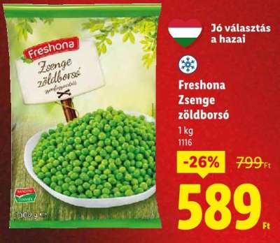 Freshona Zsenge zöldborsó