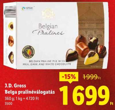 J.D. Gross Belga pralinéválogatás