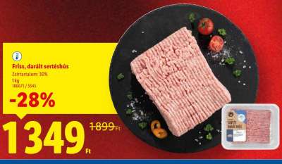 Friss, darált sertéshús