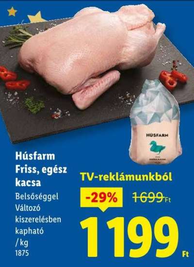 Húsfarm Friss, egész kacsa