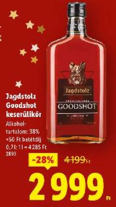 Jagdstolz Goodshot keserűlikőr