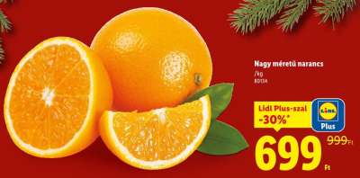 Nagy méretű narancs