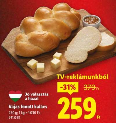 Vajas fonott kalács