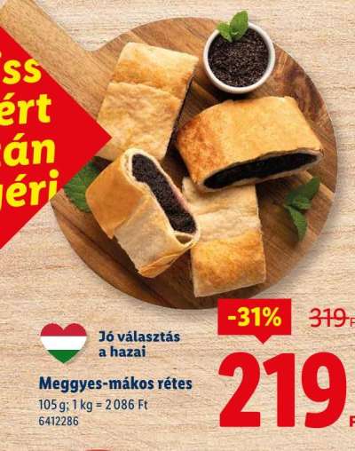 Meggyes-mákos rétes