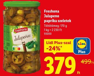 Freshona Jalapeno paprika szeletek