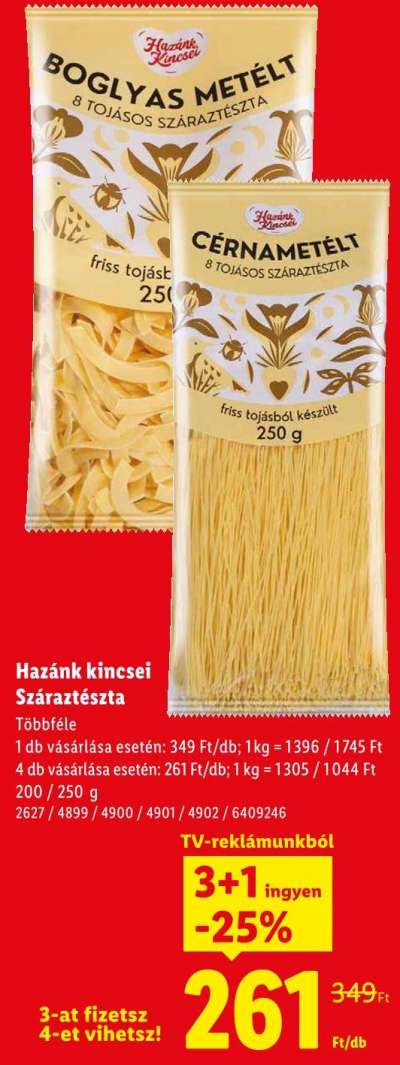 Hazánk kincsei Száraztészta