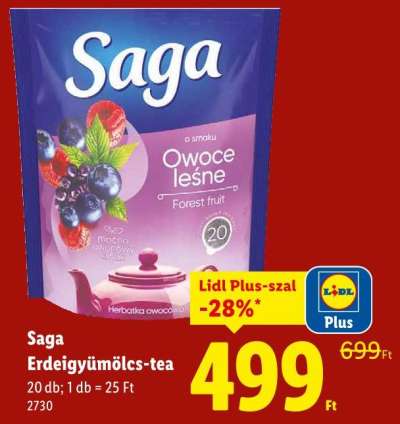 Saga Erdeigyümölcs-tea